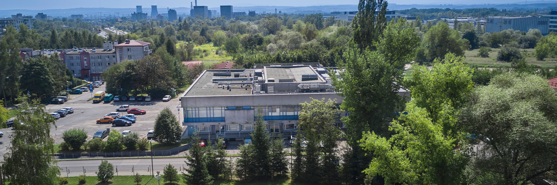 Zdjęcie budynku Klubu Kwadrat z lotu ptaka