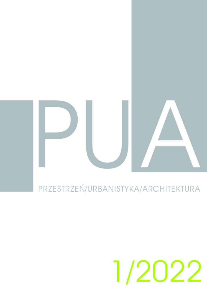 Okładka czasopisma naukowego Przestrzeń / Urbanistyka / Architektura (PUA)